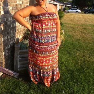 Tribal print dress